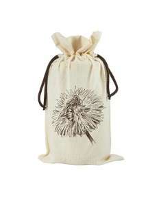 Woreczek ekologiczny na 1 słoik z miodem, Pszczółka na mniszku Woreczek ekologiczny na 1 słoik z miodem, Pszczółka na mniszku