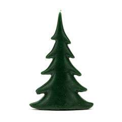 Świeca choinka mała płaska zielona Świeca choinka mała płaska zielona