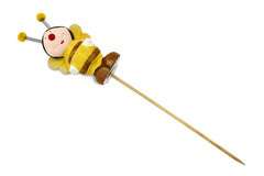 Ceramiczna dekoracyjna pszczoła na patyczku Ceramiczna dekoracyjna pszczoła na patyczku