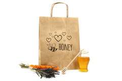 Torba papierowa duża Honey pakiet 10szt Torba papierowa duża Honey pakiet 10szt