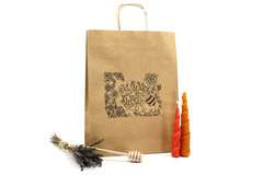 Torba papierowa duża 100% Natural pakiet 10szt Torba papierowa duża 100% Natural pakiet 10szt