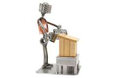 Metalowa figurka pszczelarza Metalowa figurka Pszczelarza