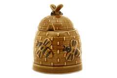 Brązowy ceramiczny pojemnik na miód Brązowy ceramiczny pojemnik na miód