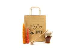 Torba papierowa mała HONEY pakiet 10szt Torba papierowa mała HONEY op. 10szt