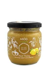 Miód z cytryną 0,5 kg Miód z cytryną 500g Pszczele Złoto Łukasiewicz®
