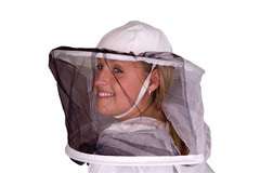 Kapelusz pszczelarski otwierany górą z siatką dookoła Kapelusz pszczelarski otwierany górą z siatką dookoła