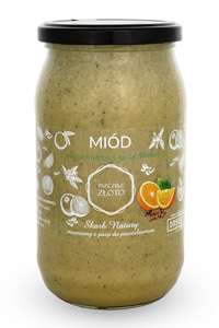 Miód z pomarańczą i z goździkiem 1,05kg Miód z pomarańczą i goździkiem 1,05kg