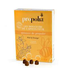 Propolis, miód, pomarańcza cukierki Gummibonbons opakowanie Propolis, miód, pomarańcza cukierki Gummibonbons opakowanie