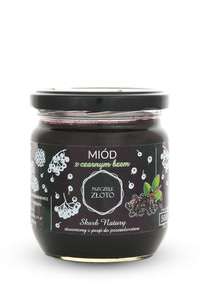 Miód z czarnym bzem 0,5 kg Miód z czarnym bzem 500g Pszczele Złoto Łukasiewicz®