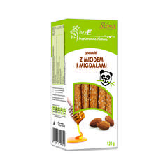 Paluszki z miodem i migdałami 120g Paluszki z miodem i migdałami 120g