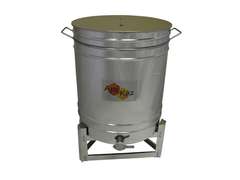 Odstojnk nierdzewny 30l z uchwytami , zawór 6/4" Odstojnk nierdzewny 30l z uchwytami , zawór 6/4"