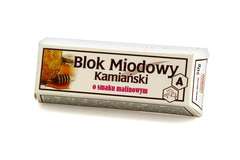 Blok Miodowy Kamiański o smaku malinowym 50g Blok Miodowy Kamiański o smaku malinowym 50g