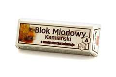 Blok Miodowy Kamiański o smaku orzecha laskowego 50g Blok Miodowy Kamiański o smaku orzecha laskowego 50g