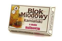 Blok Miodowy Kamiański o smaku malinowym 100g Blok Miodowy Kamiański o smaku malinowym 100g