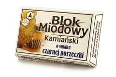 Blok Miodowy Kamiański o smaku czarnej porzeczki 100g Blok Miodowy Kamiański o smaku czarnej porzeczki 100g