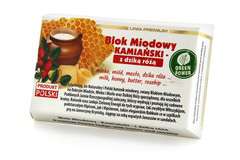 Blok Miodowy Kamiański z Dziką Różą 100g Premium Blok Miodowy Kamiański z Dziką Różą 100g Premium