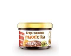 Miodelka Krem z czekoladą, orzechami i miodem 220g Miodelka Krem z czekoladą, orzechami i miodem 220g