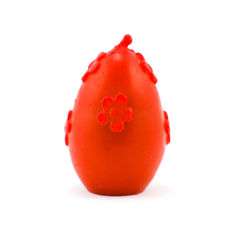 Świeca Woskowa Jajko z Kwiatami Czerwone Świeca Woskowa Jajko z Kwiatami Czerwone