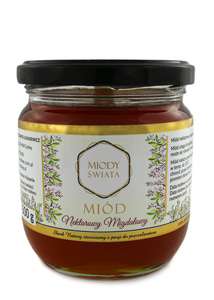 Miód Nektarowy Migdałowy 0,5kg Miody Świata Miód Nektarowy Migdałowy 0,5kg Miody Świata