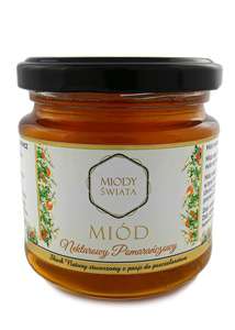 Miód Nektarowy pomarańczowy 250g Miody Świata Miód Nektarowy pomarańczowy 250g Miody Świata
