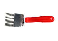 Odsklepiacz widelcowy gięty 17 igieł - igły nierdzewne, plastikowa rączka Odsklepiacz widelcowy gięty 17 igieł - igły nierdzewne, plastikowa rączka