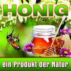 Baner reklamowy niemieckojęzyczny zielony z kwiatkami new 1x1m Baner reklamowy niemieckojęzyczny zielony z kwiatkami new 1x1m