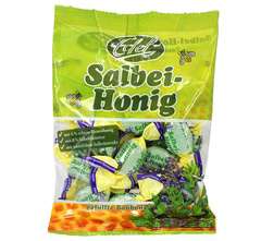 Karmelki miodowe z szałwią op. 100g Karmelki miodowe z szałwią op. 100g