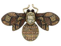 Broszka ozdobna z cyrkoniami Broszka ozdobna z cyrkoniami