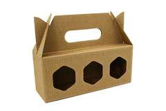 Komplet 10 szt. – Opakowanie na 3 słoiki 210ml | Kartonik z Rączką Komplet 10 szt. – Opakowanie na 3 słoiki 210ml | Kartonik z Rączką