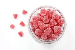 Żelki z miodem, jeżyną i owocem granatu 100g Żelki z miodem, jeżyną i owocem granatu 100g