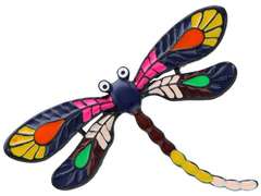 Broszka/wisiorek ważka kolorowa z dużymi oczami Broszka/wisiorek ważka kolorowa z dużymi oczami