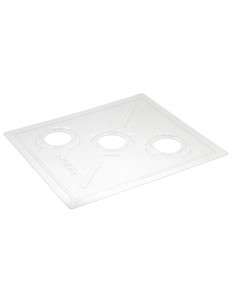 Powałka przezroczysta higieniczna WL10 - plastikowa z 3 otworami i termometrem Powałka przezroczysta higieniczna WL10 - plastikowa z 3 otworami i termometrem