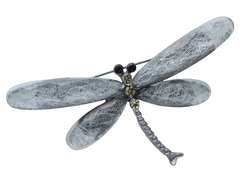 Broszka Ważka w kolorze szarym Broszka Ważka w kolorze szarym