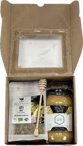 Zestaw prezentowy Miód lipowy 1,05 z lipową herbatką Zestaw prezentowy Miód lipowy 1,05 z lipową herbatką