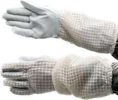 Rękawice pszczelarskie z siatki (białe) XL / 10 Rękawice pszczelarskie z siatki (białe) XL / 10