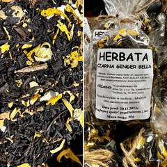 Herbata Imbirowa z Pomarańczą Ginger Bells 50g Herbata Imbirowa z Pomarańczą Ginger Bells 50g