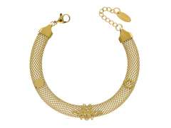 Bransoletka z pszczołą ze stali chirurgicznej w kolorze złotym Bransoletka z pszczołą ze stali chirurgicznej w kolorze złotym