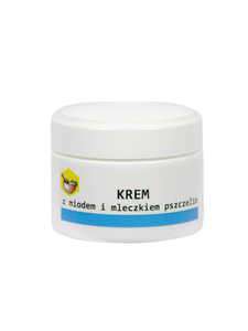 Krem naturalny z miodem i mleczkiem pszczelim 50ml Krem naturalny z miodem i mleczkiem pszczelim 50ml