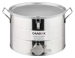Odstojnik CAADEX 28kg CAADEX Odstojnik kwasoodporny 28kg z zaworem nierdzewnym, uszczelką, klamrami i uchwytami
