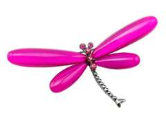 Broszka ważka różowe skrzydełka Broszka ważka różowe skrzydełka