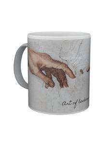 Kubek ceramiczny 330 ml z nadrukiem STWORZENIE ŚWIATA Z PSZCZOŁĄ Kubek ceramiczny 330 ml z nadrukiem STWORZENIE ŚWIATA Z PSZCZOŁĄ