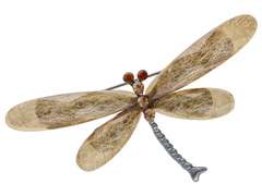 Broszka ozdobna Ważka brązowa z cyrkoniami Broszka ozdobna Ważka brązowa z cyrkoniami