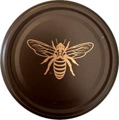 Nakrętka Fi82/6 ciemnobrązowa ze złotą pszczołą NEW karton 750szt Nakrętka Fi82/6 ciemnobrązowa ze złotą pszczołą NEW karton 750szt