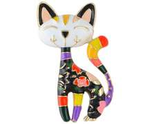 Broszka/wisiorek Kot kolorowy Broszka/wisiorek Kot kolorowy