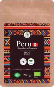 Kawa Ziarnista Peru Bezkofeinowa EKO 200g – 100% Arabica | Aromat bez Wyrzeczeń Kawa Ziarnista Peru Bezkofeinowa EKO 200g – 100% Arabica | Aromat bez Wyrzeczeń