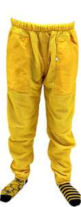 Spodnie pszczelarskie z siatki L wentylowane ŻÓŁTE Spodnie pszczelarskie z siatki L wentylowane ŻÓŁTE