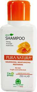 Szampon do włosów osłabionych do włosów słabych i rozdwajających się PURA NATURA Szampon do włosów osłabionych do włosów słabych i rozdwajających się PURA NATURA