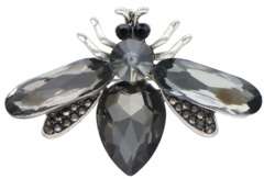 Broszka/wisiorek Owad w kolorze grafitowym Broszka/wisiorek Owad w kolorze grafitowym