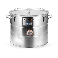 Pojemnik kwasoodporny CAADEX 35kg CAADEX Pojemnik kwasoodporny 35 kg z uszczelką, klamrami i uchwytami