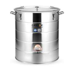 CAADEX pojemnik 50kg CAADEX Pojemnik kwasoodporny 50 kg z uszczelką, klamrami i uchwytami